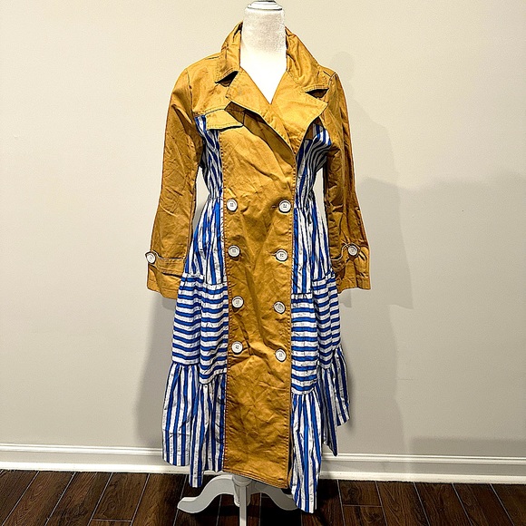 Striped trench coat - Picture 2 of 5